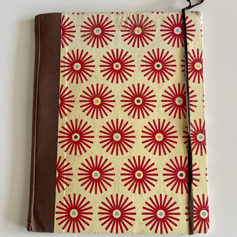 Hadcover Notebook/Notepad with Pockets/Storage and Elestic Closure